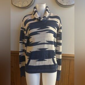 Denim & Supply Ralph Lauren Blue and Cream Sweater